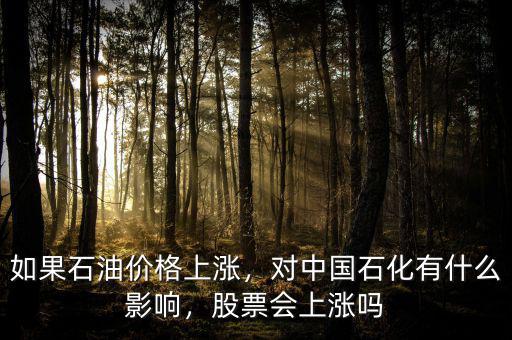 如果石油價格上漲，對中國石化有什么影響，股票會上漲嗎