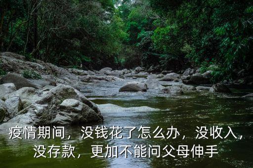 疫情期間，沒錢花了怎么辦，沒收入，沒存款，更加不能問父母伸手