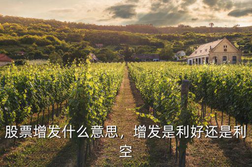 股票增發(fā)什么意思，增發(fā)是利好還是利空