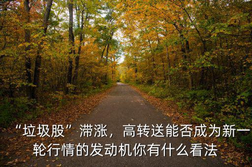 “垃圾股”滯漲，高轉(zhuǎn)送能否成為新一輪行情的發(fā)動機你有什么看法