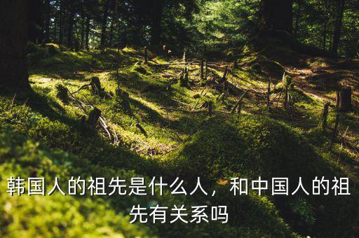 韓國(guó)人的祖先是什么人，和中國(guó)人的祖先有關(guān)系嗎