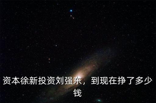 資本徐新投資劉強東，到現(xiàn)在掙了多少錢