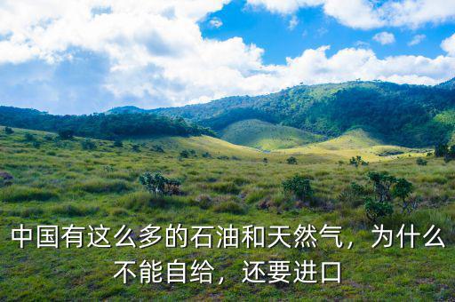 中國有這么多的石油和天然氣，為什么不能自給，還要進(jìn)口