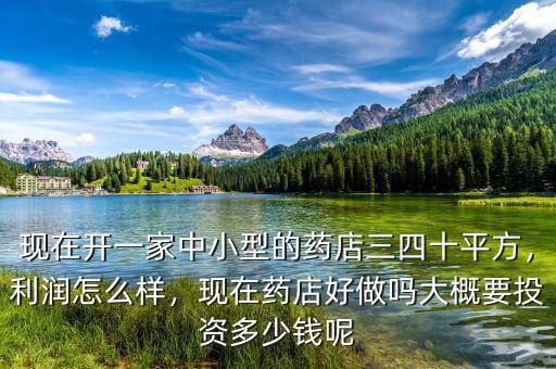 現(xiàn)在開一家中小型的藥店三四十平方，利潤怎么樣，現(xiàn)在藥店好做嗎大概要投資多少錢呢