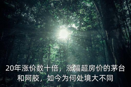 20年漲價(jià)數(shù)十倍，漲幅超房?jī)r(jià)的茅臺(tái)和阿膠，如今為何處境大不同
