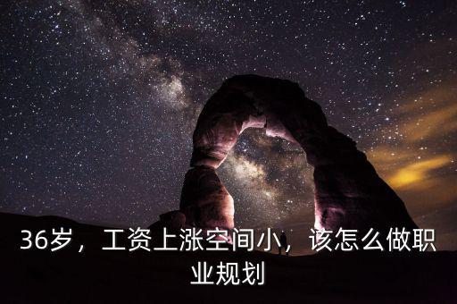 36歲，工資上漲空間小，該怎么做職業(yè)規(guī)劃
