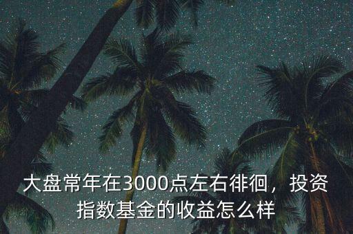大盤常年在3000點左右徘徊，投資指數(shù)基金的收益怎么樣