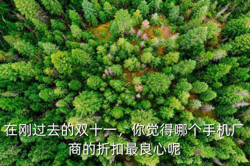 在剛過(guò)去的雙十一，你覺得哪個(gè)手機(jī)廠商的折扣最良心呢