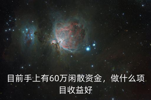 目前手上有60萬閑散資金，做什么項目收益好