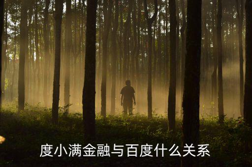 度小滿(mǎn)金融與百度什么關(guān)系