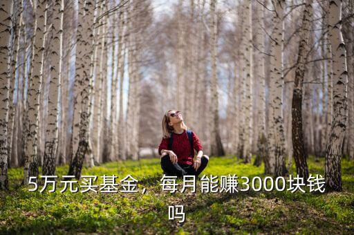 5萬元買基金，每月能賺3000塊錢嗎