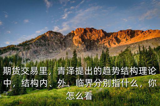 期貨交易里，青澤提出的趨勢結(jié)構(gòu)理論中，結(jié)構(gòu)內(nèi)、外、臨界分別指什么，你怎么看