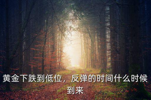 黃金下跌到低位，反彈的時(shí)間什么時(shí)候到來(lái)