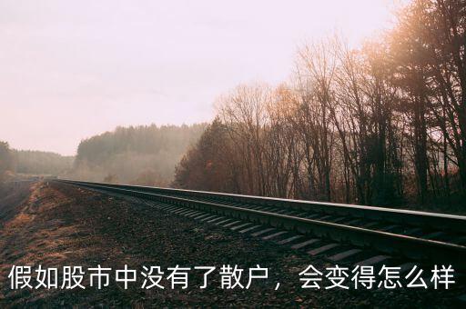 假如股市中沒有了散戶，會變得怎么樣