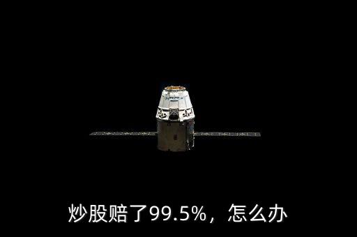 炒股賠了99.5%，怎么辦