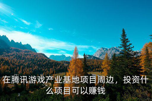 在騰訊游戲產(chǎn)業(yè)基地項目周邊，投資什么項目可以賺錢