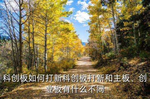 科創(chuàng)板如何打新科創(chuàng)板打新和主板、創(chuàng)業(yè)板有什么不同