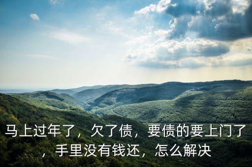 馬上過年了，欠了債，要債的要上門了，手里沒有錢還，怎么解決