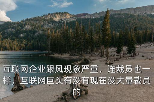 互聯(lián)網(wǎng)企業(yè)跟風(fēng)現(xiàn)象嚴(yán)重，連裁員也一樣，互聯(lián)網(wǎng)巨頭有沒有現(xiàn)在沒大量裁員的