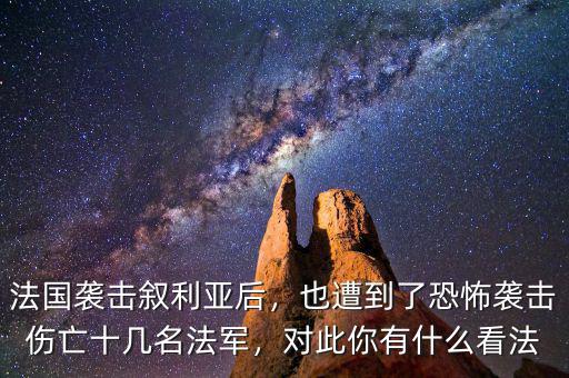 法國襲擊敘利亞后，也遭到了恐怖襲擊傷亡十幾名法軍，對此你有什么看法
