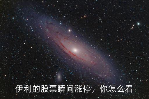 伊利的股票瞬間漲停，你怎么看
