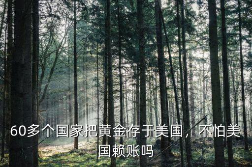 60多個國家把黃金存于美國，不怕美國賴賬嗎