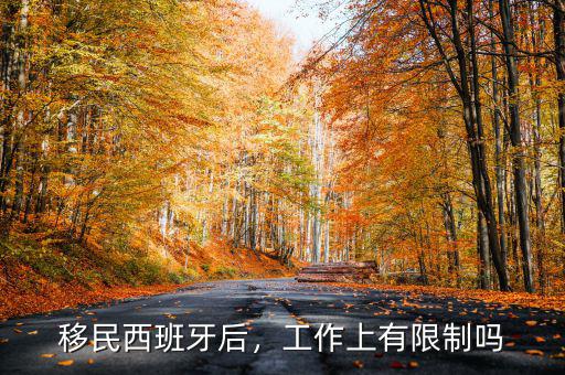 移民西班牙后，工作上有限制嗎