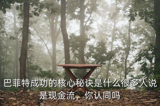 巴菲特成功的核心秘訣是什么很多人說是現(xiàn)金流，你認(rèn)同嗎