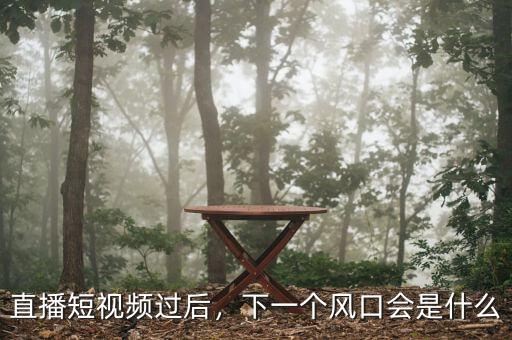 直播短視頻過后，下一個(gè)風(fēng)口會(huì)是什么