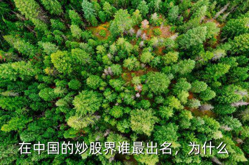 在中國的炒股界誰最出名，為什么
