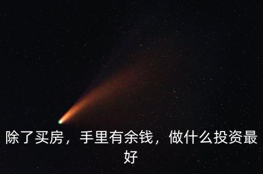 除了買(mǎi)房，手里有余錢(qián)，做什么投資最好