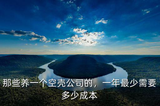 那些養(yǎng)一個(gè)空殼公司的，一年最少需要多少成本