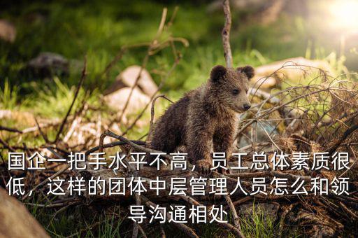 國企一把手水平不高，員工總體素質(zhì)很低，這樣的團(tuán)體中層管理人員怎么和領(lǐng)導(dǎo)溝通相處
