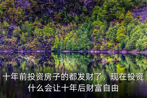 十年前投資房子的都發(fā)財(cái)了，現(xiàn)在投資什么會(huì)讓十年后財(cái)富自由