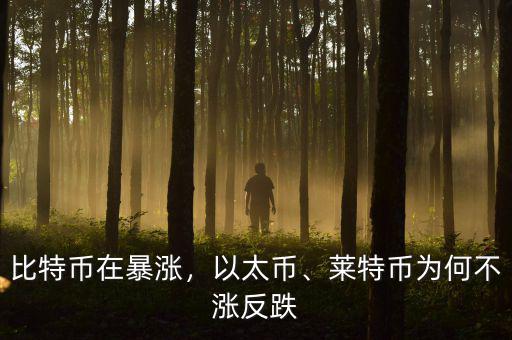 比特幣在暴漲，以太幣、萊特幣為何不漲反跌