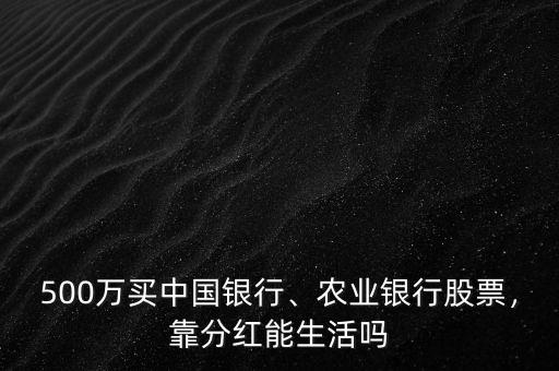 500萬(wàn)買中國(guó)銀行、農(nóng)業(yè)銀行股票，靠分紅能生活嗎