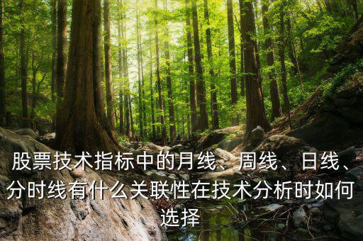 股票技術(shù)指標(biāo)中的月線、周線、日線、分時線有什么關(guān)聯(lián)性在技術(shù)分析時如何選擇