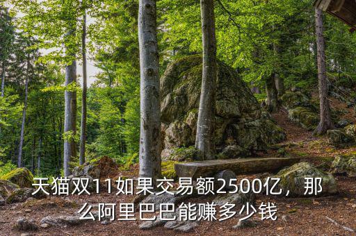 天貓雙11如果交易額2500億，那么阿里巴巴能賺多少錢