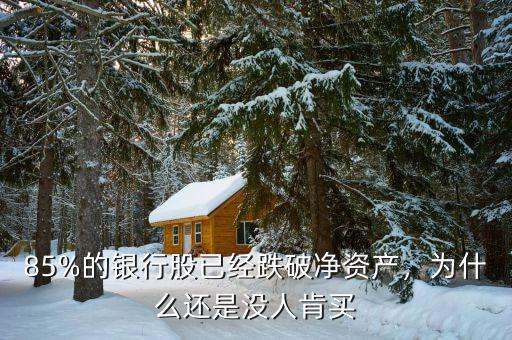85%的銀行股已經(jīng)跌破凈資產(chǎn)，為什么還是沒人肯買