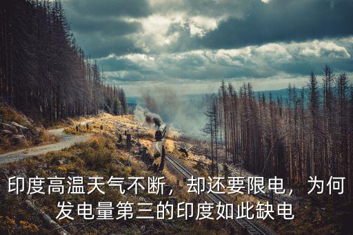 印度為什么缺電,缺電大戶(hù)的印度