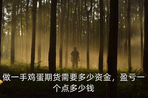 做一手雞蛋期貨需要多少資金，盈虧一個點多少錢