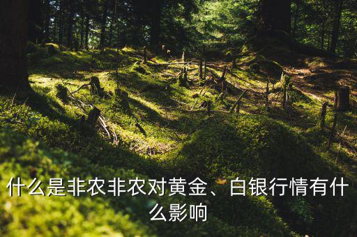 什么是非農(nóng)非農(nóng)對(duì)黃金、白銀行情有什么影響
