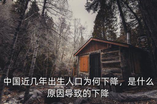 中國(guó)近幾年出生人口為何下降，是什么原因?qū)е碌南陆? class=