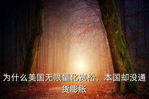 為什么美國(guó)無限量化寬松，本國(guó)卻沒通貨膨脹