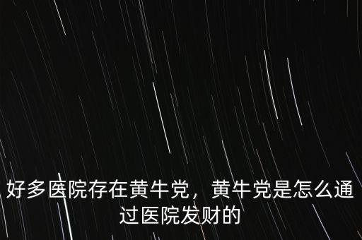 好多醫(yī)院存在黃牛黨，黃牛黨是怎么通過醫(yī)院發(fā)財?shù)? class=