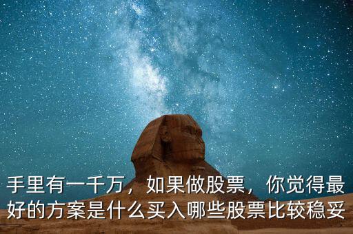 手里有一千萬，如果做股票，你覺得最好的方案是什么買入哪些股票比較穩(wěn)妥