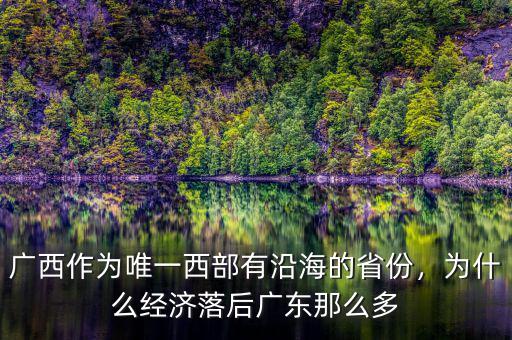 廣西作為唯一西部有沿海的省份，為什么經(jīng)濟(jì)落后廣東那么多