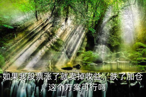 如果我股票漲了就賣掉收益，跌了加倉，這個方案可行嗎