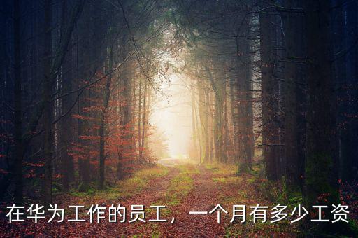 在華為工作的員工，一個(gè)月有多少工資