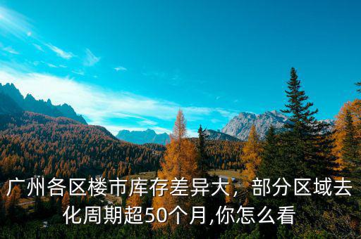 廣州各區(qū)樓市庫存差異大，部分區(qū)域去化周期超50個月,你怎么看